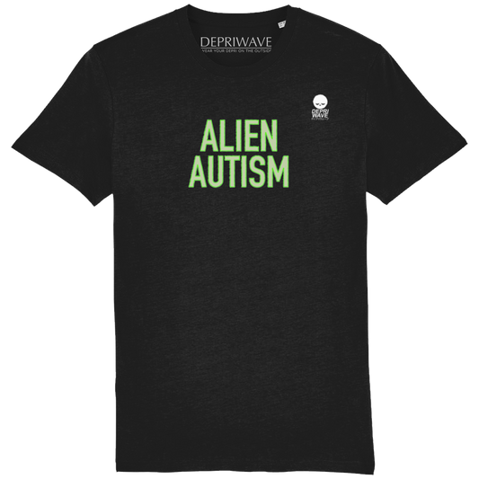 Alien Autism - t-shirt zwart