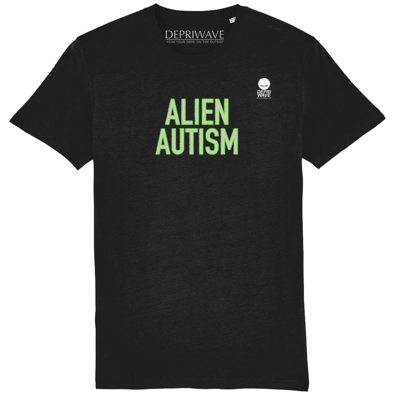 Alien Autism t-shirt (zwart)