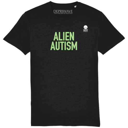 Alien Autism t-shirt (zwart)