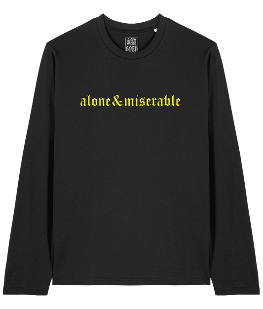 Sad Goth Club - Alone & Miserable longsleeve (zwart)