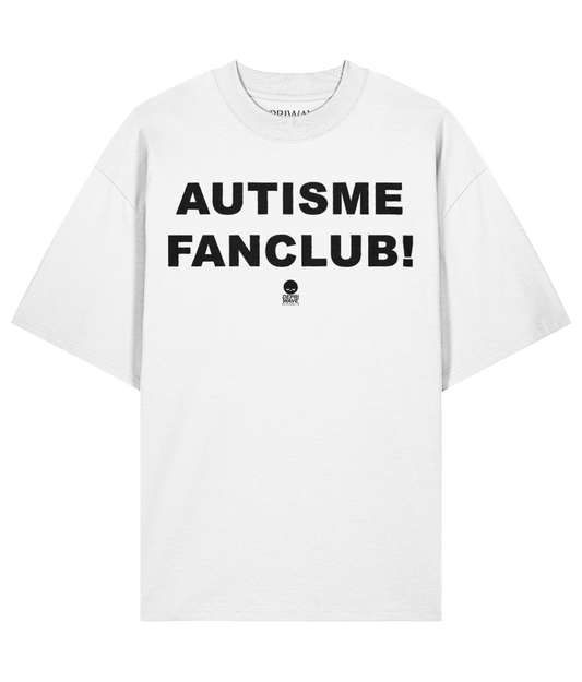 Autisme Fanclub! t-shirt (wit)