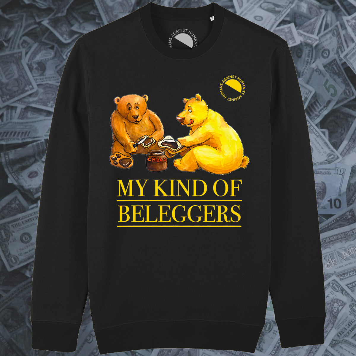 Humans Against Humanity - Beleggers sweater (zwart)