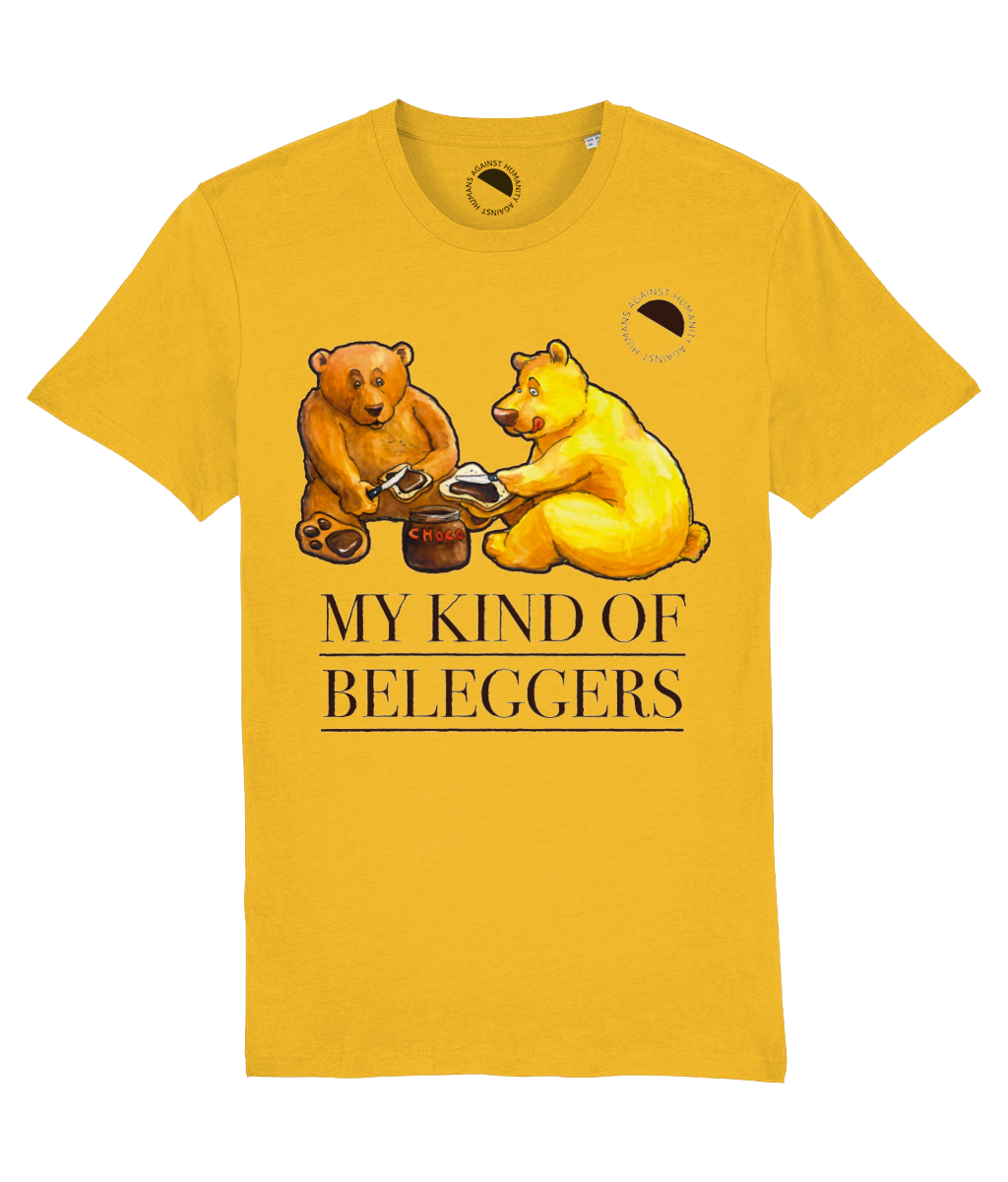 Humans Against Humanity - Beleggers t-shirt (geel)