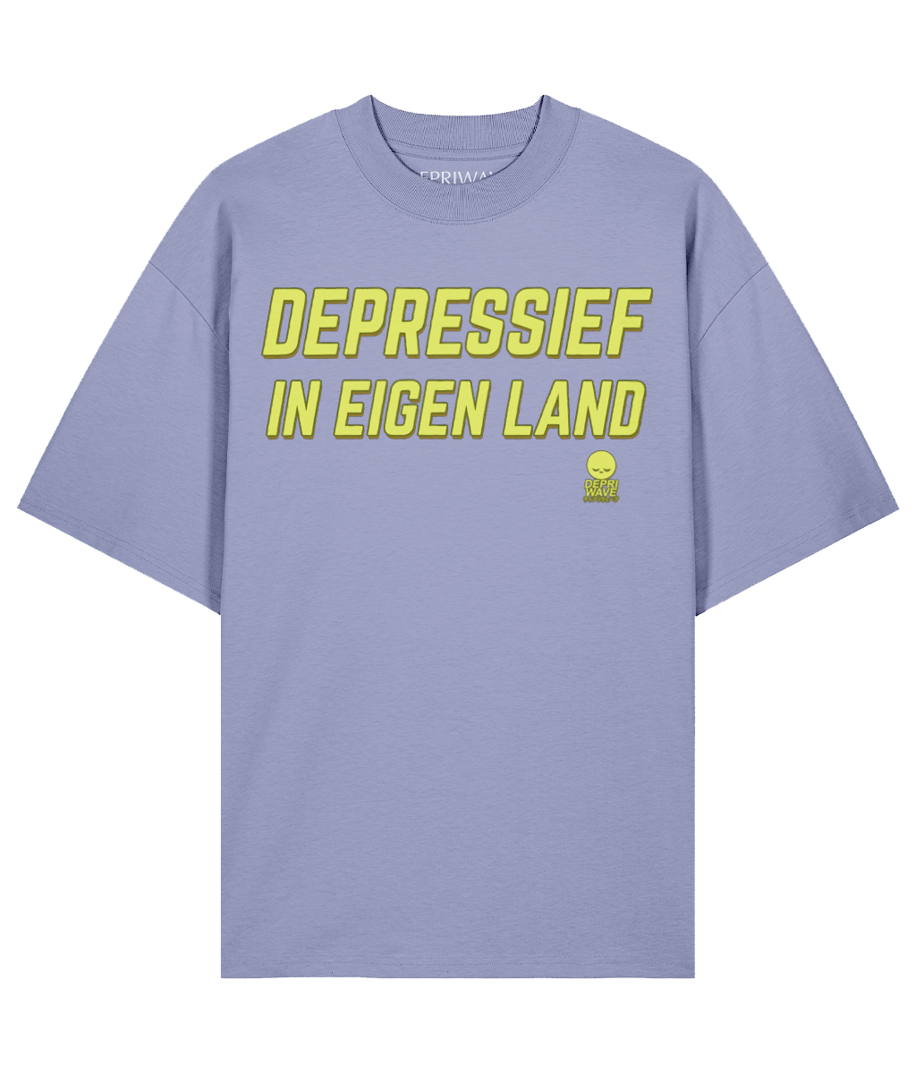 Depressief In Eigen Land t-shirt (lavendel)