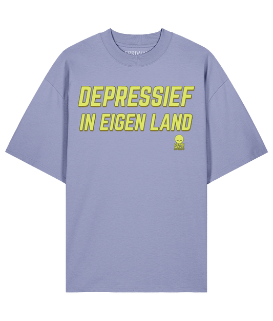 Depressief In Eigen Land t-shirt (lavendel)