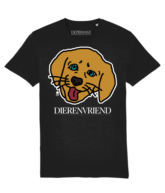 Dierenvriend t-shirt zwart