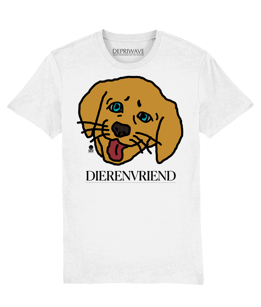 Dierenvriend t-shirt - wit