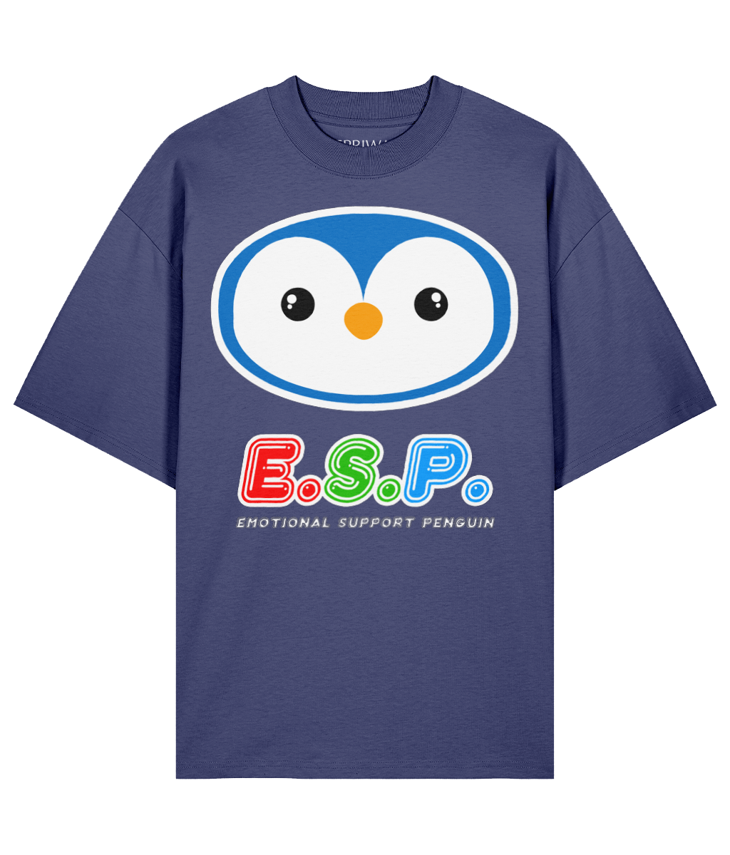 Emotional Support Penguin t-shirt (grijsblauw)