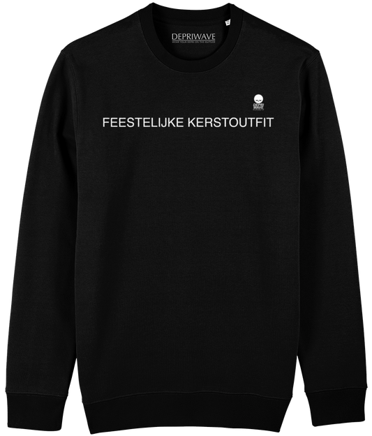 Feestelijke Kerstoutfit sweater (zwart)