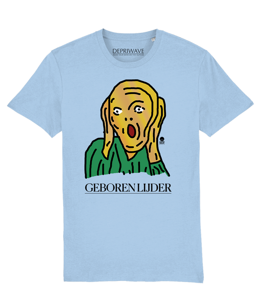 Geboren Lijder t-shirt - lichtblauw