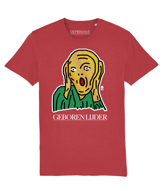 Geboren Lijder t-shirt - rood