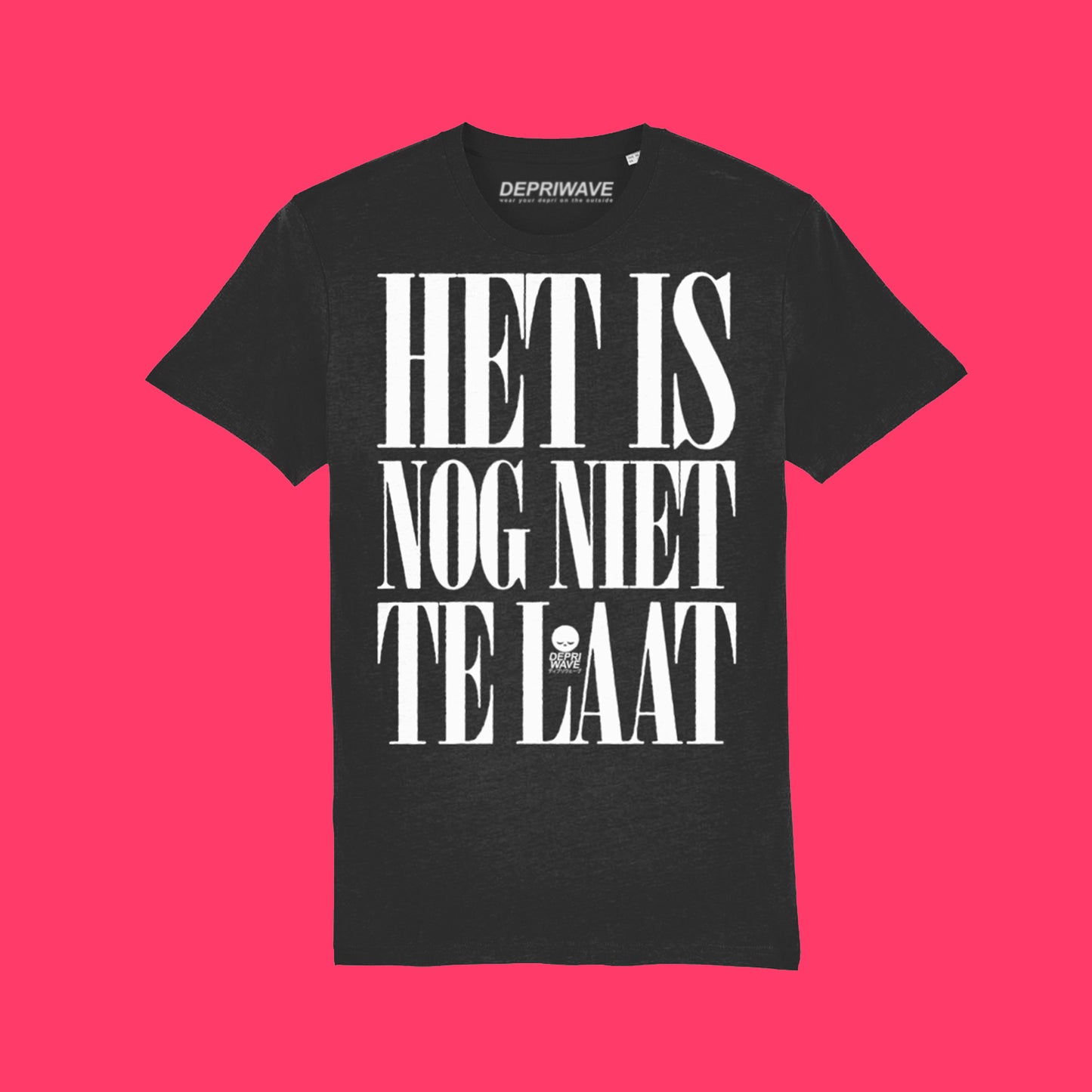 Het Is Nog Niet Te Laat t-shirt (zwart)