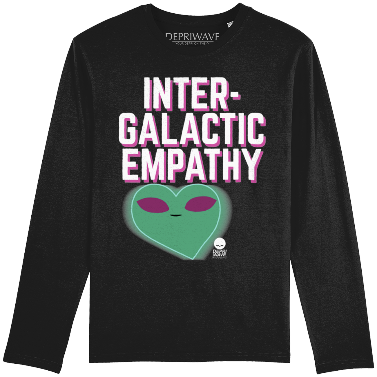 Intergalactic Empathy - longsleeve zwart