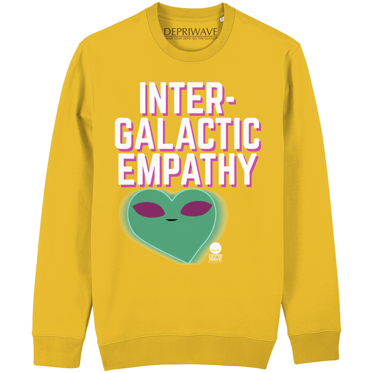 Intergalactic Empathy - sweater geel