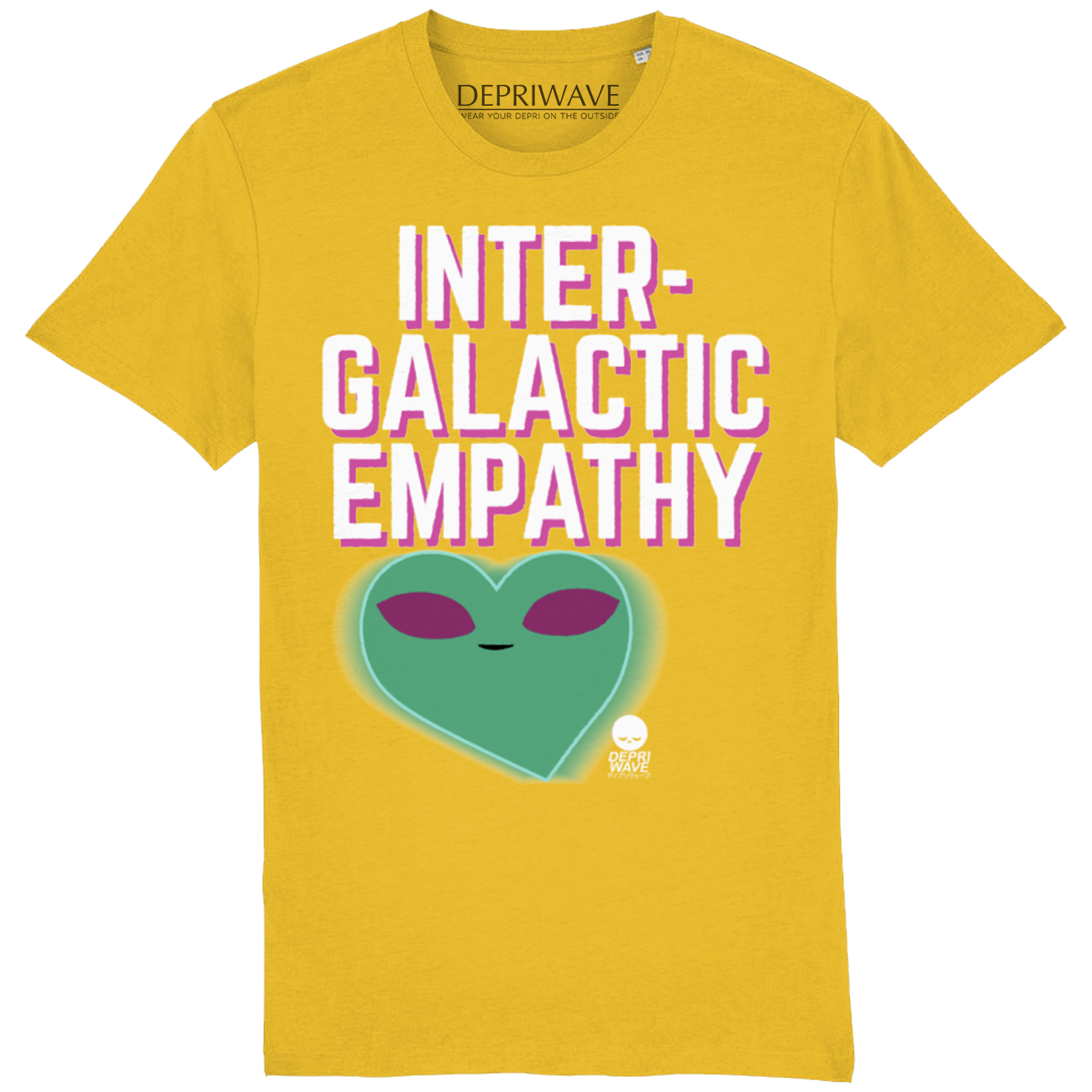 Intergalactic Empathy - t-shirt geel