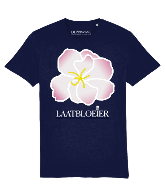 Laatbloeier t-shirt - donkerblauw