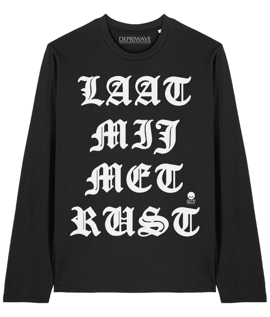 Laat Mij Met Rust longsleeve (zwart)
