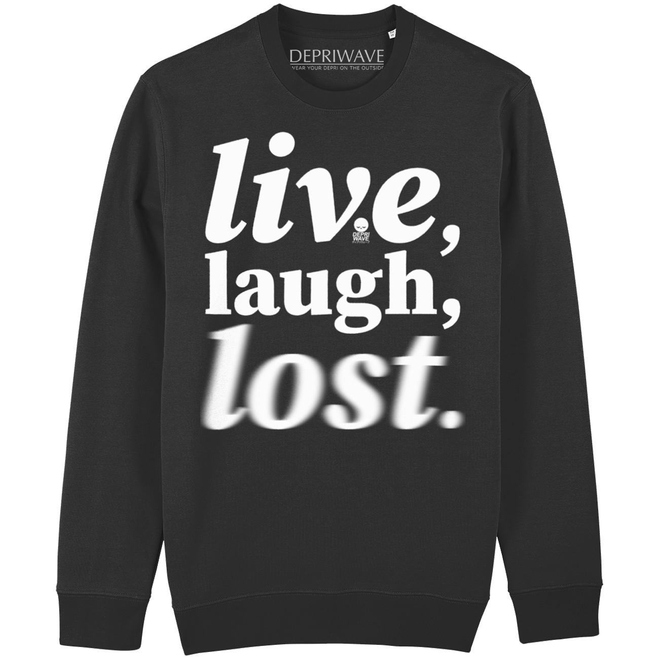 Live Laugh Lost - sweater zwart