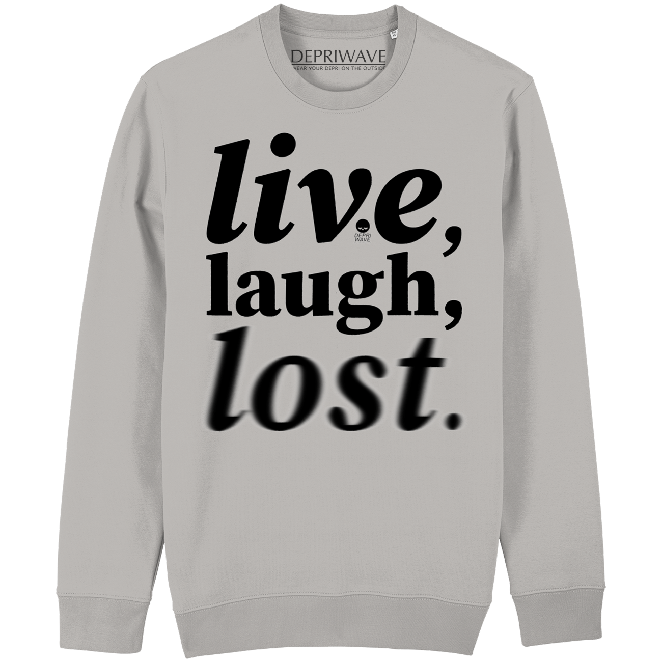 Live Laugh Lost - sweater grijs