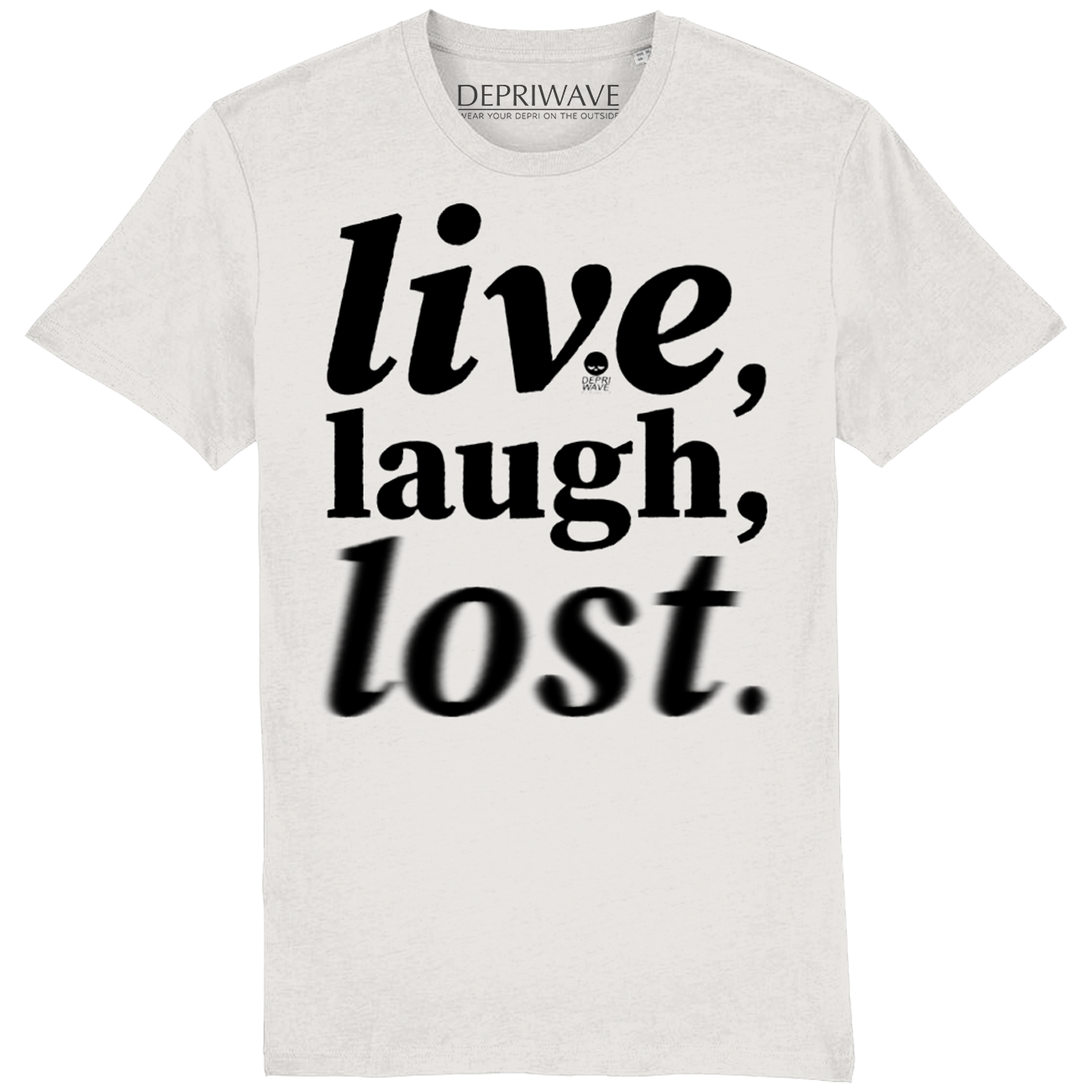 Live Laugh Lost - t-shirt vintage wit