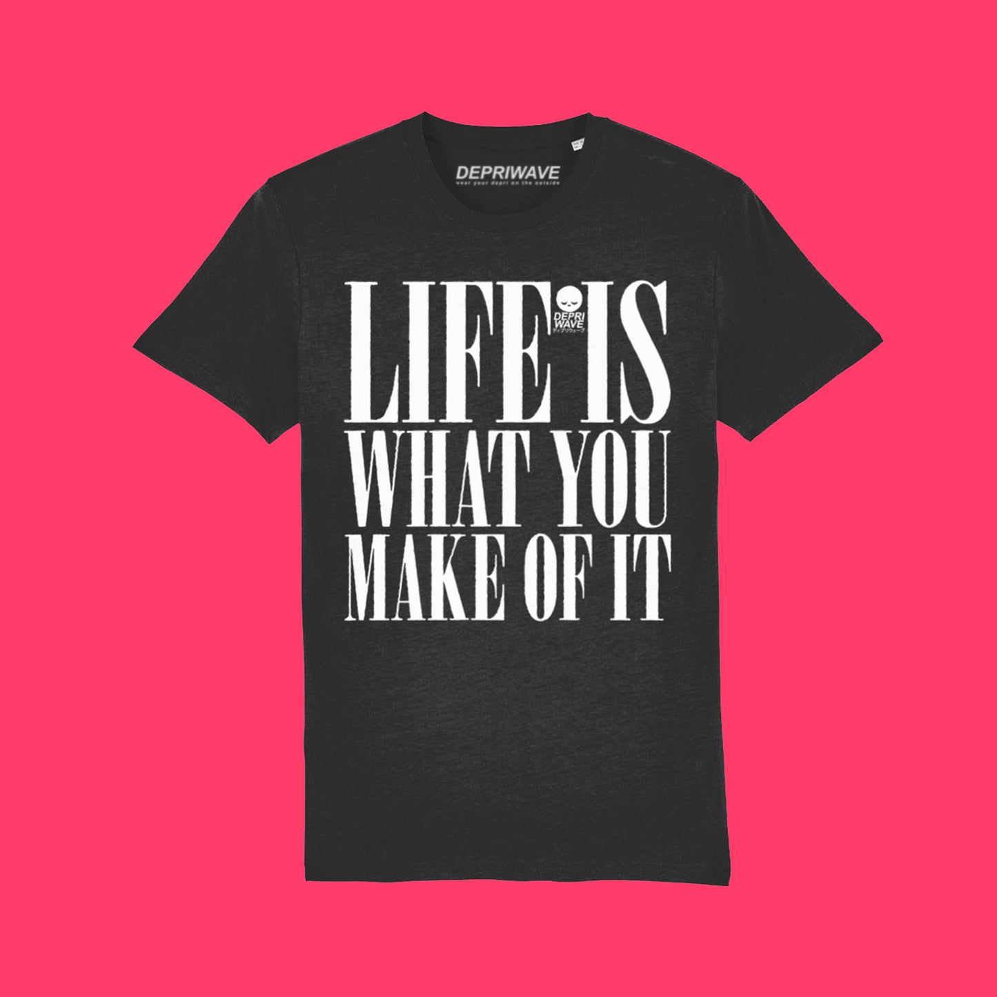 Life Is What You Make Of It t-shirt (zwart)