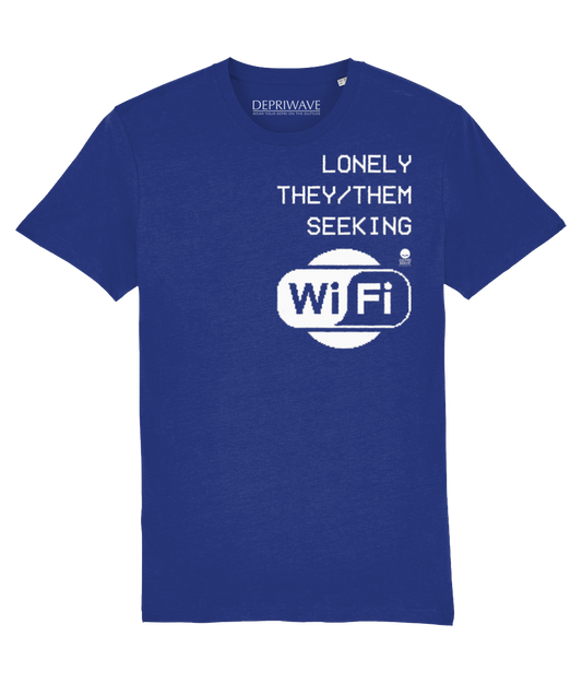 Lonely They/Them t-shirt (donkerblauw)