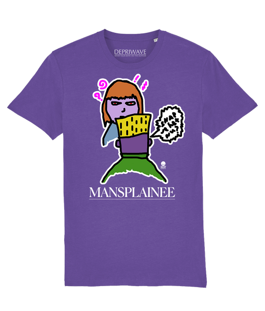 Mansplainee t-shirt - paars