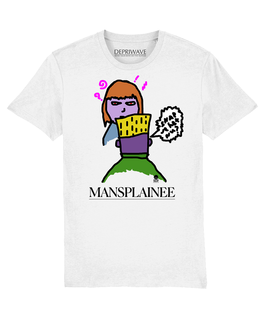 Mansplainee t-shirt - wit