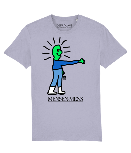 Mensen-mens t-shirt - lavendel
