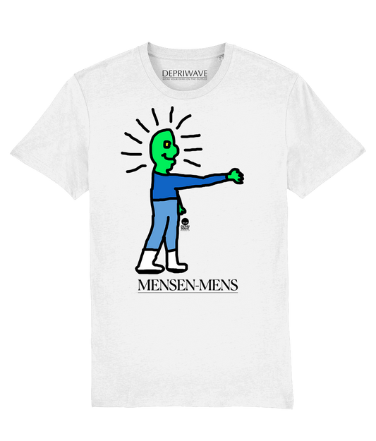 Mensen-mens t-shirt - wit