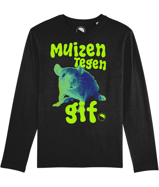 Humans Against Humanity - Muizen Tegen Gif longsleeve (zwart)