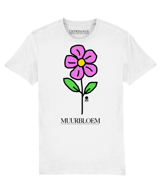 Muurbloem t-shirt - wit