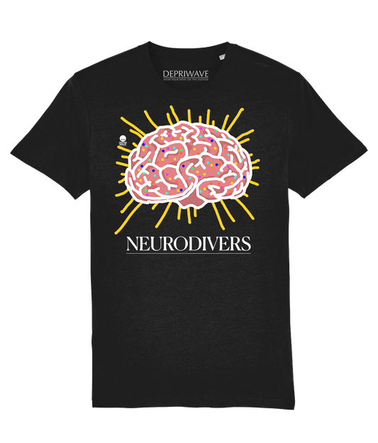 Neurodivers t-shirt - zwart