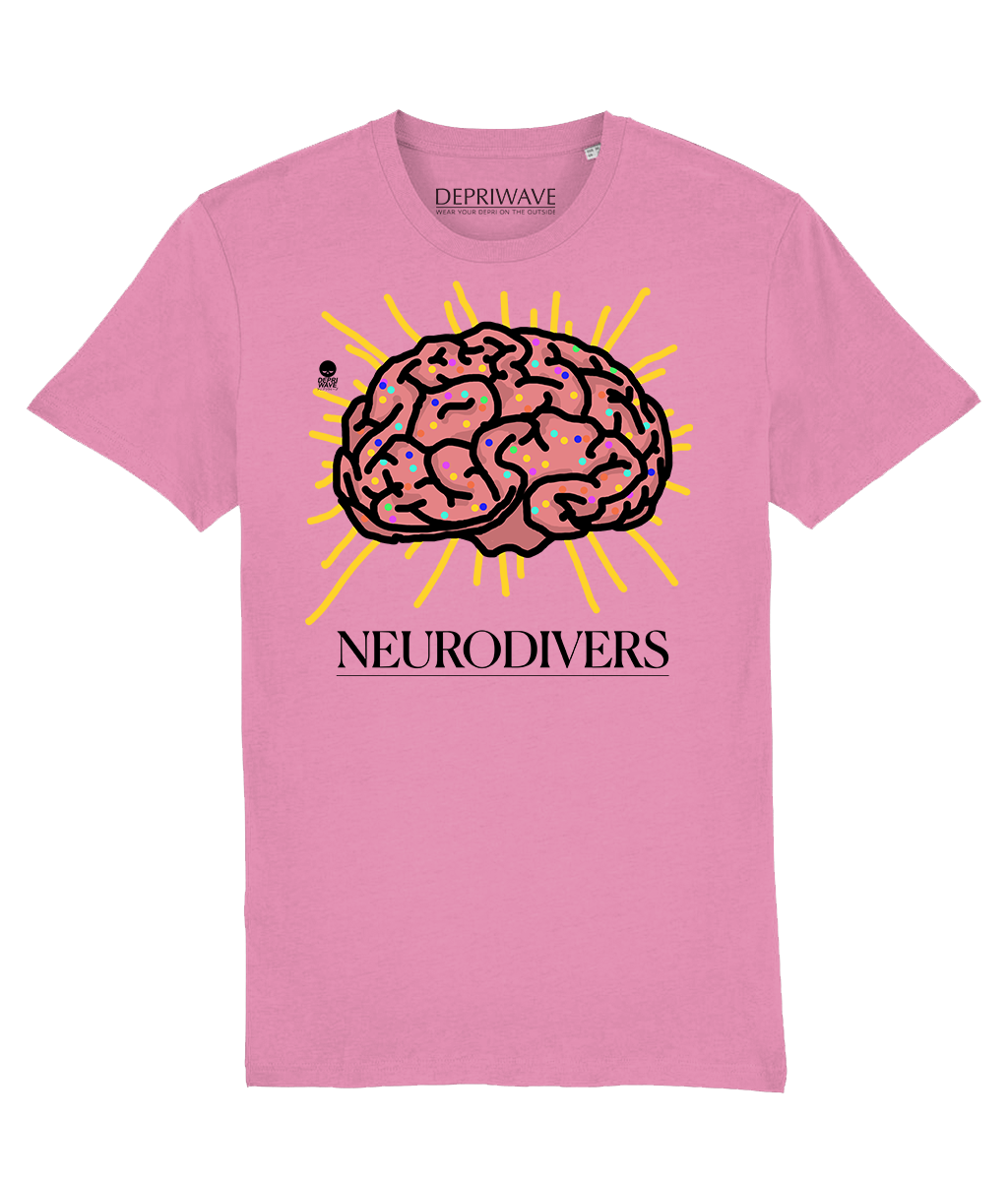 Neurodivers t-shirt - roze