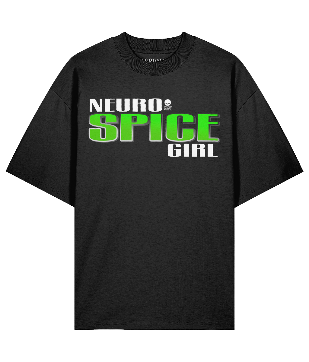 Neurospicy t-shirt (zwart - groen logo)