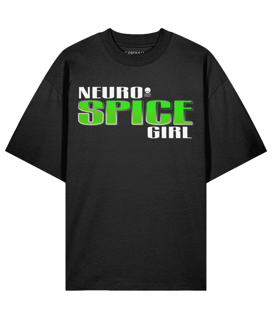 Neurospicy t-shirt (zwart - groen logo)