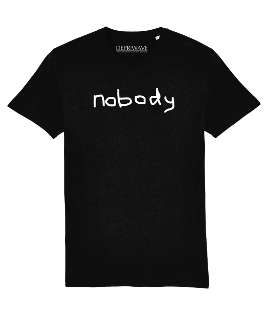 Nobody t-shirt (zwart)