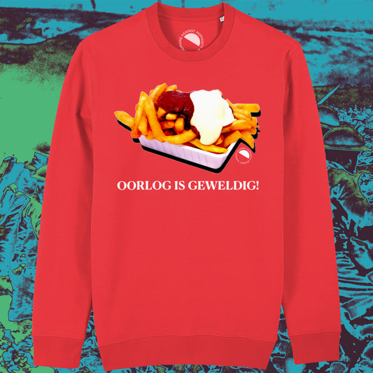 Humans Against Humanity - Oorlog is Geweldig! sweater (rood)