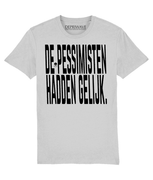 Pessimisten t-shirt (grijs)