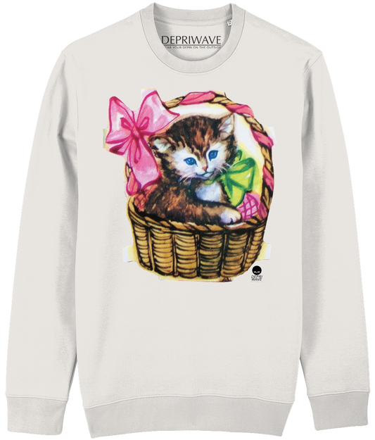 Poes sweater vintage wit