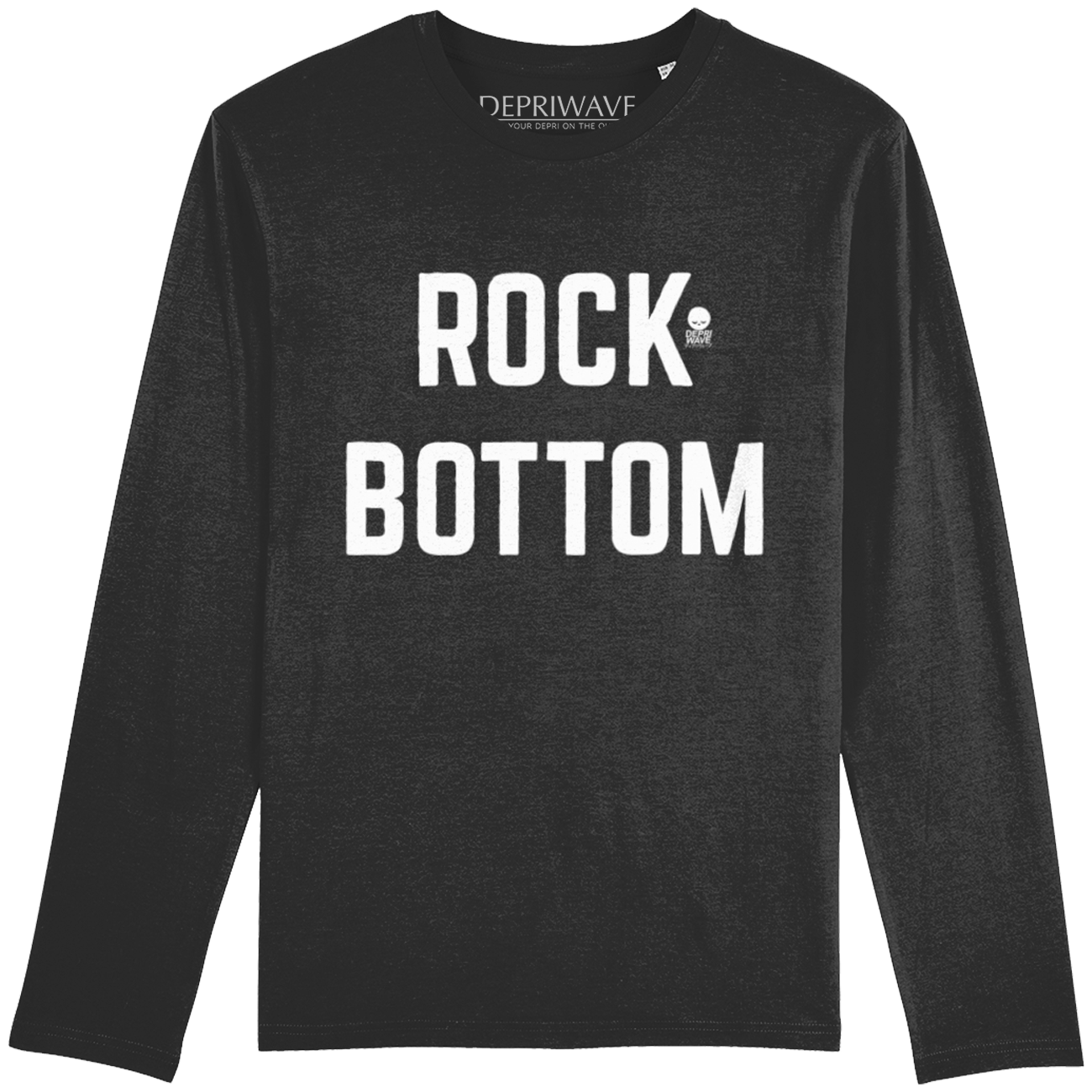 Rock Bottom - longsleeve zwart