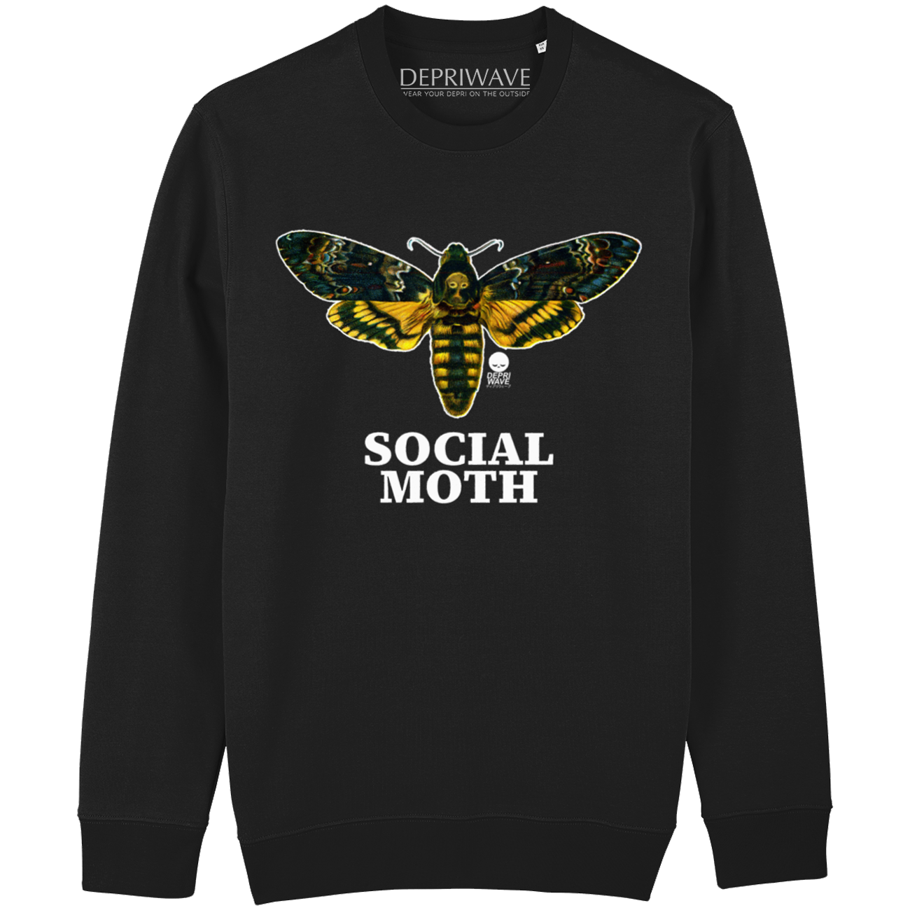 Social Moth - sweater zwart