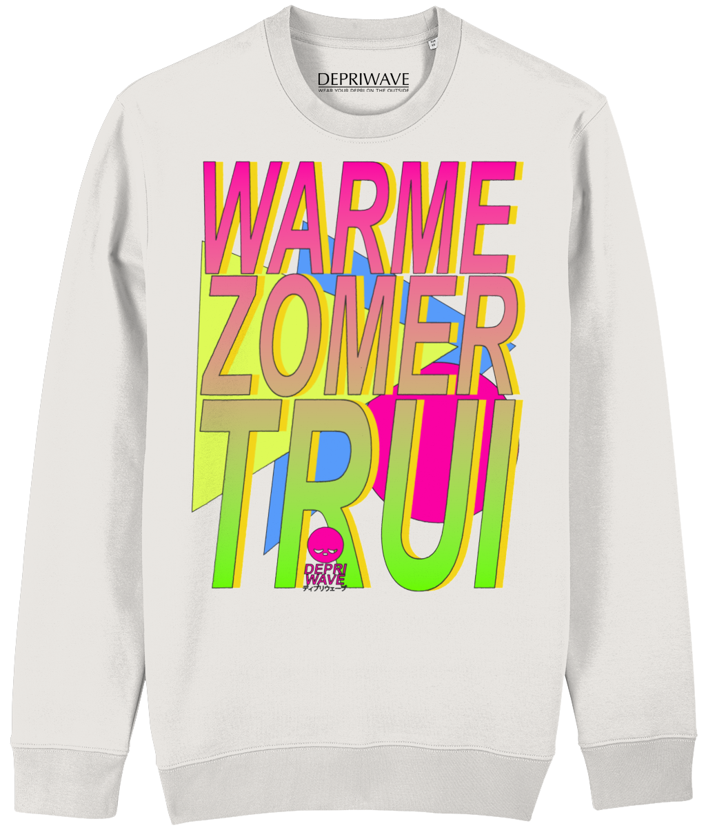 Warme Zomertrui - vintage wit