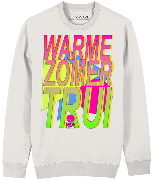 Warme Zomertrui - vintage wit