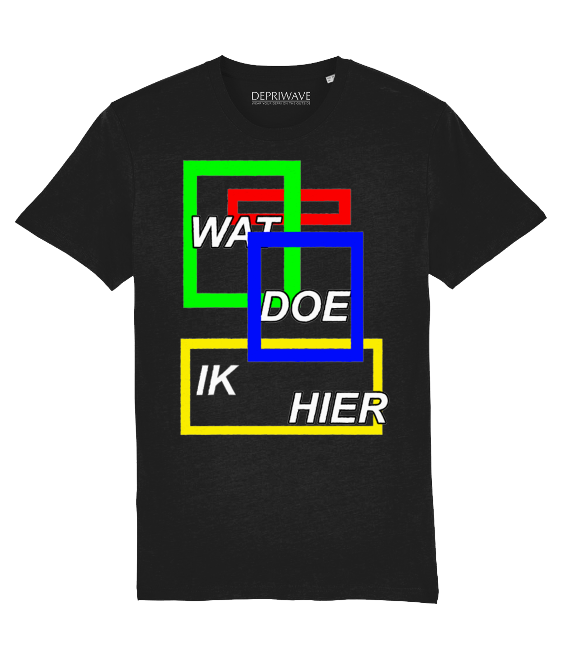 Wat Doe Ik Hier t-shirt (zwart)