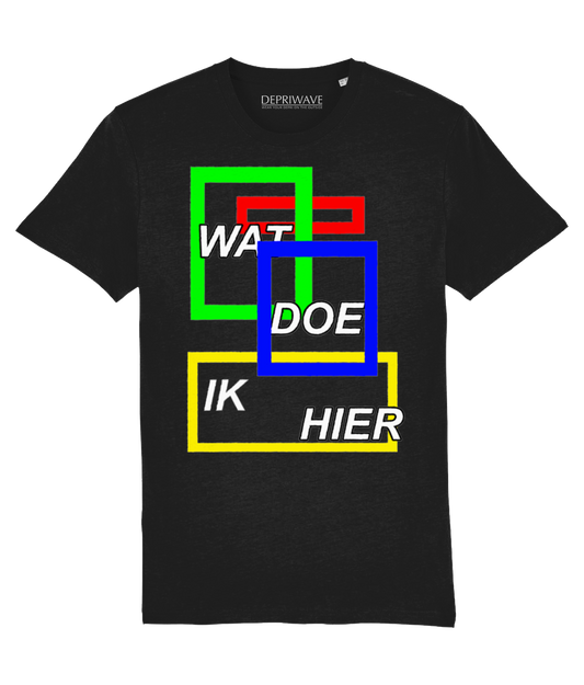 Wat Doe Ik Hier t-shirt (zwart)