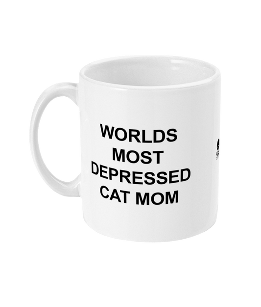 Worlds Most Depressed Cat Mom mok