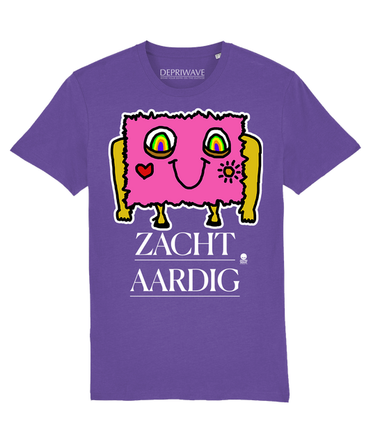 Zacht Aardig t-shirt - paars