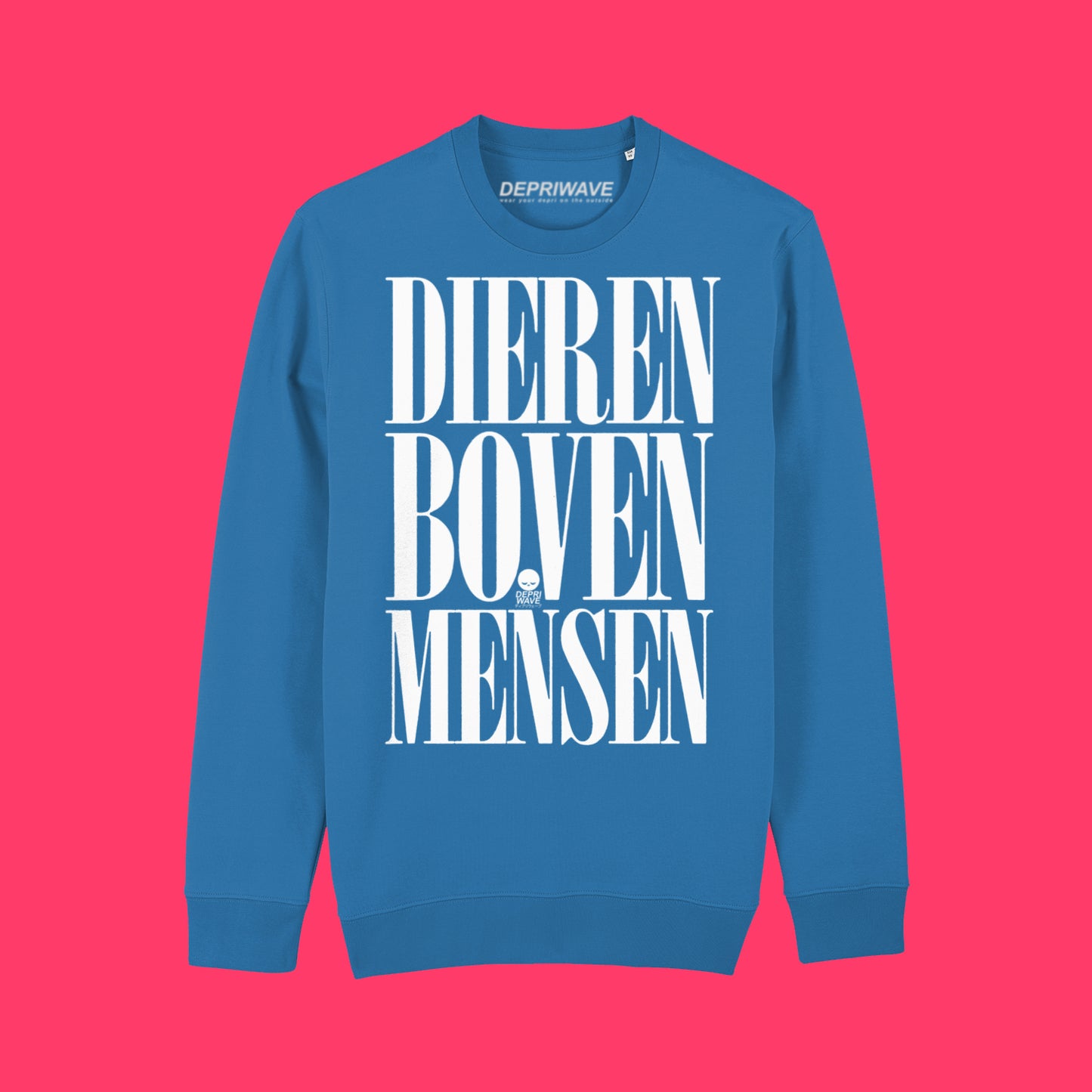 Dieren Boven Mensen sweater - blauw