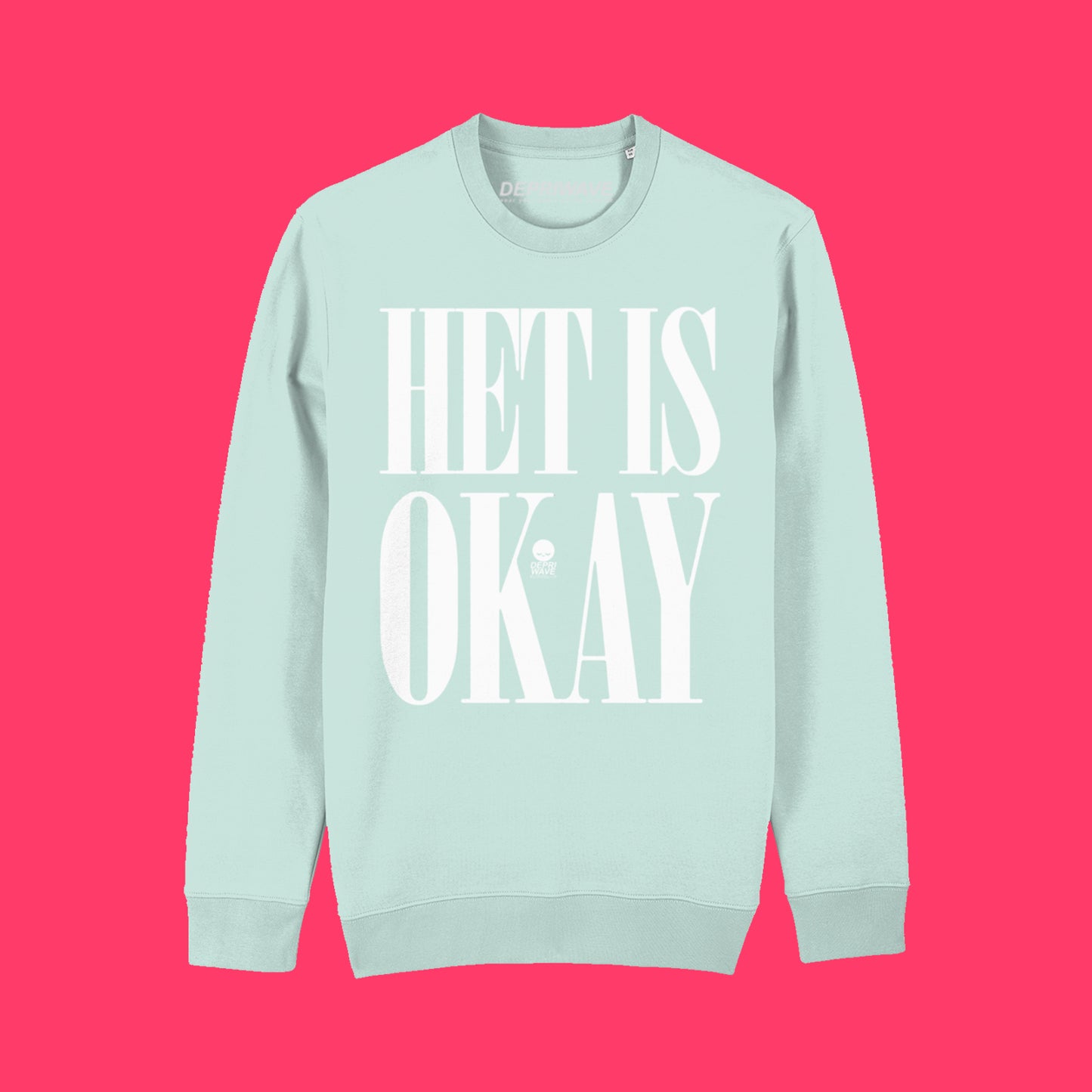 Het Is Okay sweater - caribbean blue